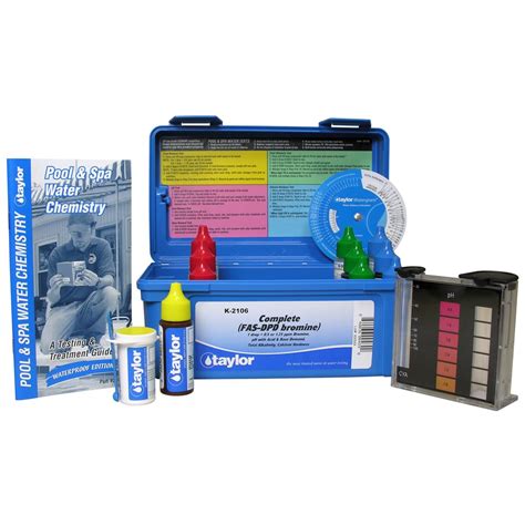 taylor k 2106 drop test kit|Complete™ kit for Bromine, pH, Alkalinity  .